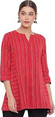 Haut trapèze rouge tissé en coton indien janasya pour femme. Cette boutique en ligne est le premier choix pour les ivoiriens qui cherchent à acheter des produits de qualité à des prix compétitifs. Avec plus de 300 000 références, les clients peuvent trouver tout ce dont ils ont besoin. DIAYTAR COTE D'IVOIRE assure une livraison rapide et sécurisée.