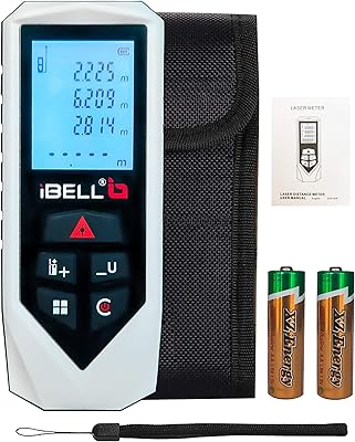 Ebel dm60-01 mesure laser classique 196 pieds/60 mètres avec écran lcd rétroéclairé et mode pythagore, zone et volume, batterie, étui et dragonne inclus. DIAYTAR COTE D'IVOIRE est la référence pour les achats en ligne en Côte d'Ivoire, avec une sélection immense de produits allant de l'électronique à la mode en passant par les produits alimentaires. Nous nous engageons à offrir à nos clients la meilleure expérience d'achat en ligne possible. Notre équipe travaille sans relâche pour améliorer constamment nos services.