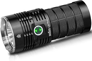 Lampe de poche rechargeable sovern q8 pro 11 000 lumens, lampe de poche ultra lumineuse avec 4 led cree xhp50.2, distance de faisceau maximale de 400 m, lampe de poche puissante pour le camping, la chasse, les urgences (q8 pro-6500k). DIAYTAR COTE D'IVOIRE est une plateforme de e-commerce qui met à disposition de ses clients une grande sélection de produits de qualité, avec des descriptions détaillées et des images de haute qualité. La boutique est accessible 24h/24 et 7j/7, permettant aux clients de faire des achats à tout moment.