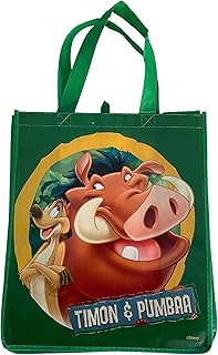 Sac à main réutilisable disney le roi lion timon & pampa, multicolore, grand