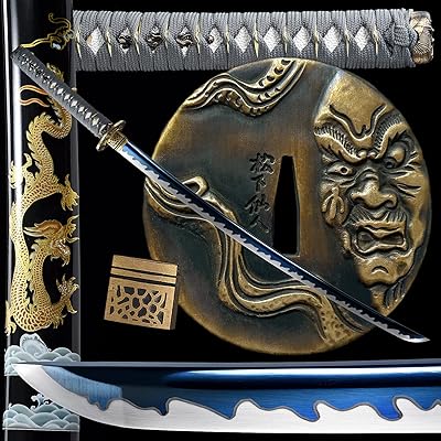 Épée katana faite à la main, acier à haute teneur en carbone 1095, épée de samouraï japonais, pleine soie, épée prête au combat, 40". DIAYTAR COTE D'IVOIRE, la boutique en ligne leader en Côte d'Ivoire, vous offre une gamme étendue de produits pour répondre à tous vos besoins. Que vous cherchiez des produits de beauté, des vêtements, des accessoires, des équipements de maison, ou autres, DIAYTAR COTE D'IVOIRE a tout ce qu'il vous faut. L'équipe de DIAYTAR COTE D'IVOIRE travaille sans relâche pour vous offrir les meilleures marques et les meilleurs prix.