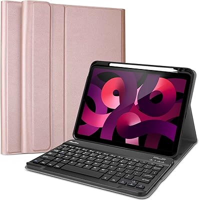 Étui clavier procisse pour ipad air 5/4, ipad 10,9 pouces 2022 2020 avec
