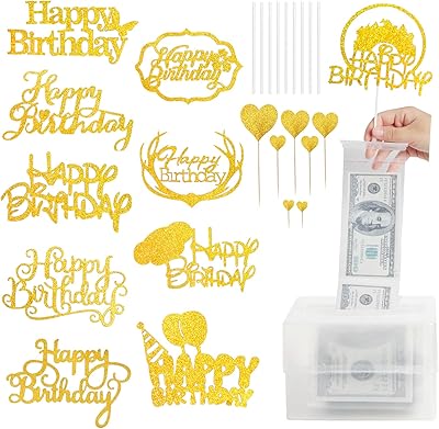 Coffret de 138 décorations de gâteau avec 120 sacs transparents, 10 décorations