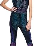 Déguisement mal classic descendants 3 pour petites filles, petit (ize/4-6x), violet