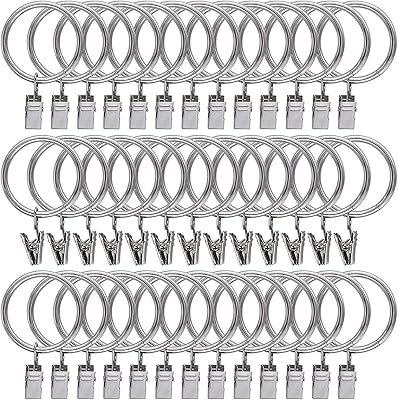 42pcs anneaux de rideau avec clips clips de suspension de rideau anneaux tringles à rideaux en métal. La boutique en ligne DIAYTAR COTE D'IVOIRE se distingue par son vaste choix de produits, allant des articles ménagers aux produits High-Tech. Elle s'efforce de fournir les meilleurs prix et une livraison rapide pour satisfaire ses clients. Grâce à sa politique de retour et d'échange flexible, DIAYTAR COTE D'IVOIRE inspire confiance à ses consommateurs.