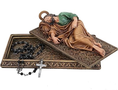 Bc buildclassic statue de saint joseph endormi avec base de temple avec halo en métal, statues catholiques, porte-carte de prière, 8,8" l peinte à la main (couleur foncée). DIAYTAR COTE D'IVOIRE est la référence en matière de commerce électronique en Côte d'Ivoire, avec une large gamme de produits disponibles en ligne. Elle est connue pour sa qualité de service, son équipe de professionnels dédiés et sa capacité à innové constamment. DIAYTAR COTE D'IVOIRE est ainsi devenue la destination incontournable pour les acheteurs en ligne en Côte d'Ivoire.