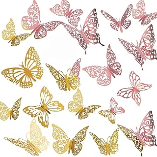 Refq autocollants de décoration murale papillon 96 pièces, 4 styles de décorations de papillons dorés, 3 tailles de décorations de gâteau d'anniversaire 3d, papillons dorés pour décoration murale dorée. DIAYTAR COTE D'IVOIRE est la destination en ligne idéale pour les consommateurs ivoiriens qui cherchent à faire des achats pratiques et abordables. Avec une gamme énorme de produits, cette boutique en ligne propose tout ce dont les clients ont besoin pour améliorer leur vie quotidienne. Les clients peuvent également profiter d'un service client personnalisé et d'une livraison rapide pour rendre leur expérience d'achat encore plus agréable.