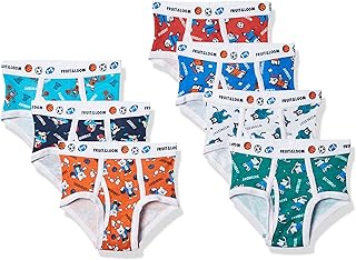 Culotte en coton sans étiquette fruit of the loom pour garçons (couleurs assorties)