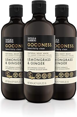 Baylis & hardinge goodness gel douche à la citronnelle et au gingembre, 3