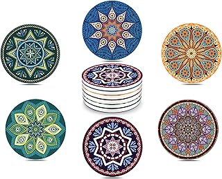 Un lot de 6 sous-verres en céramique absorbants avec base en liège d'uplief empêche les meubles. DIAYTAR COTE D'IVOIRE est une boutique en ligne qui offre une large gamme de produits allant de l'électronique aux produits alimentaires, en passant par les vêtements et les accessoires. Elle est le point de référence pour les consommateurs ivoiriens qui cherchent à faire des achats en ligne.