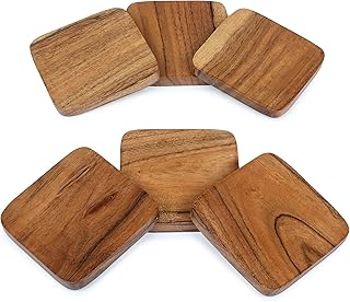 Lavo designslot de 6 sous-verres carrés faits à la main en bois d'acacia pour la décoration de la maison et du bureau, résistants à la chaleur pour protéger les meubles et les tasses à café et à boissons, taille 4 x 4 pouces. Leader en Côte d'Ivoire, DIAYTAR COTE D'IVOIRE se distingue par la qualité de ses services et la garantie de satisfaction pour ses clients. Elle propose des promotions régulières, des réductions exclusives, ainsi que des programmes de fidélité pour récompenser les achats fréquents. La livraison rapide et fiable sur tout le territoire ivoirien est également un atout majeur de cette boutique en ligne.