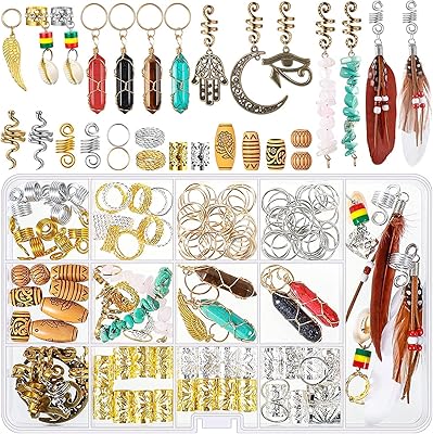 Pinces à cheveux lbooilov pour femmes et filles, bijoux dreadlock enveloppés de fil