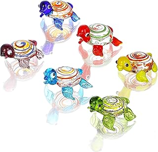 Ensemble de 6 pièces miniatures de tortues de mer faites à la main, figurines d'animaux marins soufflés à la main, objets de collection, ornement en verre d'art, décoration miniature. DIAYTAR COTE D'IVOIRE est une boutique en ligne généraliste qui propose plus de 300 000 références de produits. Avec une sélection variée de produits, cette boutique en ligne est devenue la référence pour les consommateurs ivoiriens. Elle offre une expérience d'achat en ligne sécurisée et fiable.