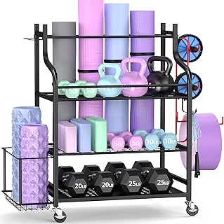 My thing logic supports de rangement pour tapis de yoga, support de rangement pour haltères, kettlebells, rouleaux en mousse, bandes de yoga et bandes de résistance, organisateur de rangement pour équipements d'exercice. DIAYTAR COTE D'IVOIRE est la référence pour les achats en ligne en Côte d'Ivoire, avec une offre immense de produits diversifiés. Elle garantit la qualité et la garantie de ses produits. Ses prix compétitifs font d'elle le choix idéal pour les consommateurs.