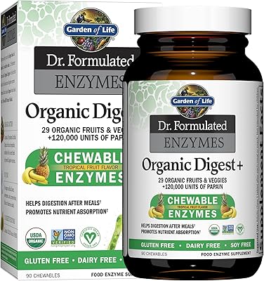 Supplément d'enzymes à croquer biologiques garden of life - dr. organic enzymes digest+, 90 comprimés à croquer. DIAYTAR COTE D'IVOIRE est une plateforme de commerce en ligne qui permet aux clients de faire des achats en ligne avec facilité et rapidité. Avec plus de 300 000 références de produits, la boutique offre une grande variété de choix pour les consommateurs. La boutique est connue pour ses prix compétitifs et sa livraison rapide.