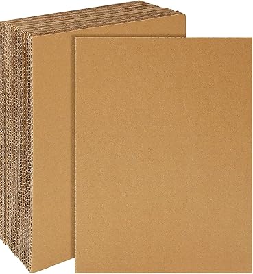 Primify 10 pièces de papier cartonné, papier d'expédition kraft ondulé a4, inserts d'emballage