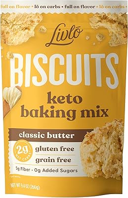 Mélange de biscuits et de pain livlo keto à pâtisserie faible teneur