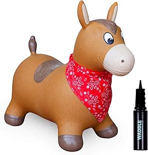 Transporteur gonflable waddle, jouet d'intérieur et d'extérieur pour tout-petits, avec pompe, pour garçons