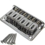 Chevalet de guitare à six cordes à chargement par le haut en chrome