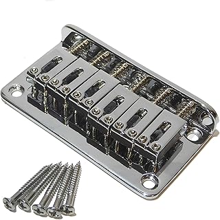 Chevalet de guitare à six cordes à chargement par le haut en chrome