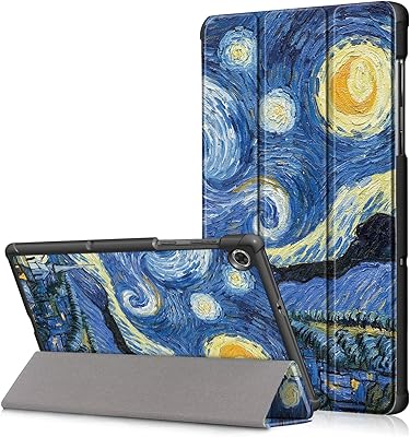 Housse intelligente légère à trois volets avec réveil/veille automatique pour lenovo tab m10