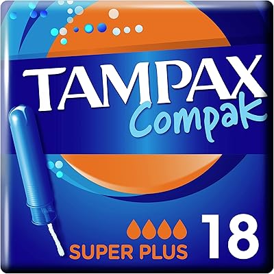 Tampons compaq tampax super plus avec applicateur 18 tampons protection contre les fuites