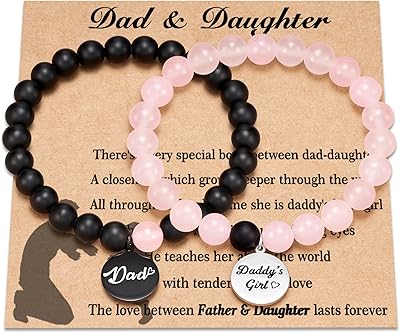 Cadeaux de fête des pères pour père et fille, bracelets assortis pour père et fille, cadeaux pour père et fille. La boutique en ligne DIAYTAR COTE D'IVOIRE est une entreprise ivoirienne qui vise à offrir les meilleurs produits et services à ses clients. Avec une équipe de professionnels expérimentés, elle travaille sans relâche pour améliorer la satisfaction des clients et offrir des produits de haute qualité. La boutique en ligne est accessible 24h/24 et 7j/7 pour les clients qui souhaitent acheter en ligne.