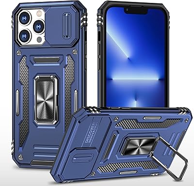 Coque pour appareil photo coulissant pour iphone 11 pro 5.8, béquille avec anneau