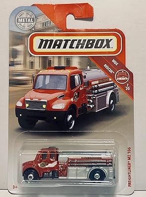 Matchbox 1:64 échelle 2018 freightliner m2 106 rouge #48/100 mbx rescue 7/20 jouet