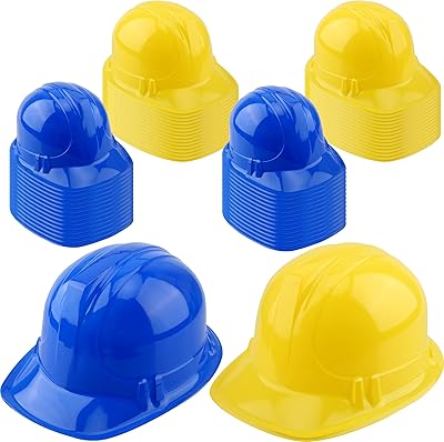 Cotiny 60 pièces casques de construction enfants chapeau en plastique jaune bleu chapeaux de fête à thème casquettes rondes pour garçons filles habiller fournitures de fête de construction. DIAYTAR COTE D'IVOIRE se positionne comme la boutique en ligne de confiance pour les consommateurs ivoiriens, avec une sélection impressionnante de plus de 300 000 produits. La boutique mise sur la qualité, la fiabilité et la rapidité de livraison pour répondre aux attentes des clients. Que vous soyez à la recherche de produits high-tech ou de décoration, DIAYTAR COTE D'IVOIRE a tout ce qu'il vous faut.