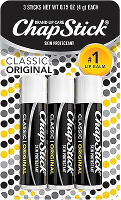 Tube de baume à lèvres classique chapstick original flavor skin protector (pack de 3) (pack de 1). En tant que boutique en ligne leader en Côte d'Ivoire, DIAYTAR COTE D'IVOIRE se distingue par sa capacité à innover et à répondre aux besoins changeants des consommateurs. Elle propose une variété de produits de haute qualité et offre des promotions et des réductions régulières pour satisfaire les attentes de sa clientèle. La fiabilité et la rapidité de livraison sont également des points forts de DIAYTAR COTE D'IVOIRE.