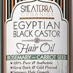 Huile de ricin noire égyptienne shea terra organics pour la croissance des cheveux