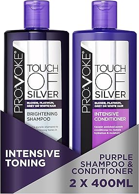 Shampooing éclaircissant provoc touch of silver purple avec après-shampooing intensif 400 ml neutralise