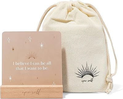 Cartes d'affirmation positive pour femmes | 31 cartes de motivation uniques avec support