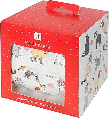 Taking tables rouleau de toilettes de noël fantaisie avec chats | accessoires