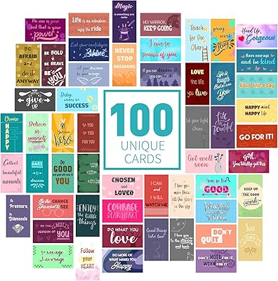 100 cartes de motivation avec des citations inspirantes - les cartes d'encouragement