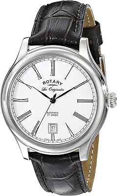 Montre analogique pour homme avec bracelet en cuir le90008/01, argent, le90008-01, argent, le90008-01