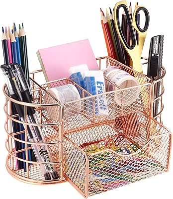 Panier de rangement pour fournitures de bureau maxbrothers pour organisateur d'accessoires de bureau