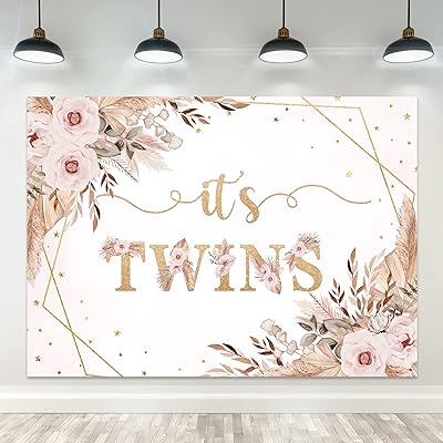 Riyidecor it's twins toile de fond pour fête prénatale 2,1 x 1,5 m en polyester rose tissu floral pour filles blush pampas herbe fleurs aquarelle or fête de nouveau-né photographie fond décor bannière studio photo shoot. En tant que leader du commerce en ligne en Côte d'Ivoire, DIAYTAR COTE D'IVOIRE continue d'innover et d'améliorer son offre pour répondre aux attentes de sa clientèle en constante évolution. La boutique mise sur la qualité, la diversité des produits et un service client de haute qualité pour maintenir sa position de leader sur le marché.