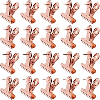 Clips bulldog, 20 pinces à punaises pour projets artistiques sur panneau de liège, mur, bureau, maison, grille photo diy (or rose). DIAYTAR COTE D'IVOIRE, boutique en ligne généraliste, propose une large gamme de produits avec plus de 300000 références. Leader en Cote d'Ivoire, elle offre une expérience d'achat en ligne conviviale et sécurisée. Les clients peuvent trouver tout ce dont ils ont besoin en un seul endroit.
