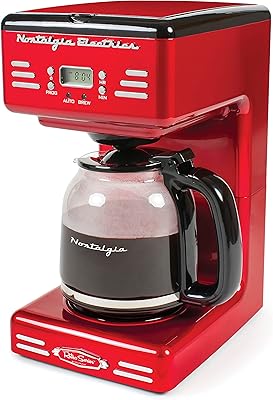Cafetière programmable nostalgia retro 12 tasses avec écran led, arrêt automatique et maintien au chaud, fonction d'arrêt et de service, rouge. DIAYTAR COTE D'IVOIRE est plus qu'une simple boutique en ligne ; c'est un partenaire commercial qui accompagne ses clients dans leur quotidien. Elle s'efforce de répondre à leurs besoins émergents et de leurs attentes changeantes, grâce à des campagnes de promotion régulières et à une gamme de produits constamment mise à jour. Cela fait d'elle une option préférée pour de nombreux consommateurs.