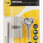 Yale 10-1002-3030-00-22-01, rouleau à fossettes double européen série 1000 30+30 nickel satiné