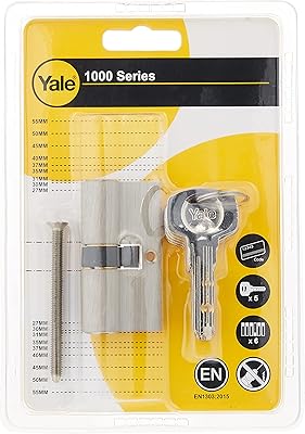 Yale 10-1002-3030-00-22-01, rouleau à fossettes double européen série 1000 30+30 nickel satiné. DIAYTAR COTE D'IVOIRE, la boutique en ligne généraliste de référence en Côte d'Ivoire, propose une large gamme de produits avec plus de 300 000 références. Elle offre une expérience d'achat en ligne pratique et sécurisée, avec des délais de livraison rapides. DIAYTAR COTE D'IVOIRE est devenue la destination incontournable pour les consommateurs ivoiriens.