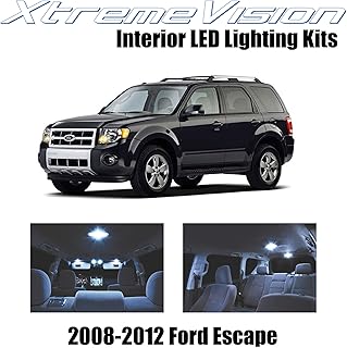 Kit d'éclairage intérieur led extreme vision pour ford escape 2008-2012 (8 pièces) blanc