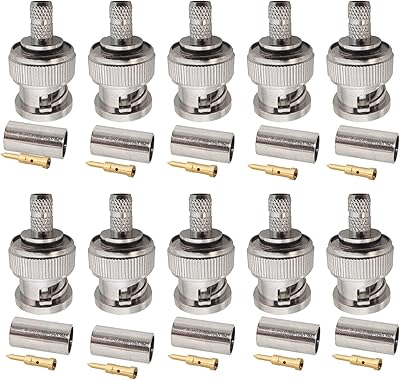 Connecteurs à sertir eagles bnc pour câble coaxial mâle rg58 rg-58 rg400 lmr195 (10 pièces). DIAYTAR COTE D'IVOIRE est une plateforme e-commerce qui permet aux clients d'acheter en ligne tout ce dont ils ont besoin. Avec sa large gamme de produits, elle est devenue la référence pour les consommateurs ivoiriens. Elle est connue pour ses promotions régulières et ses offres spéciales.