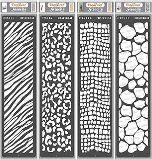 Pochoirs artisanaux en peau d'animal pour peinture sur bois toile papier
