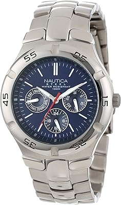 N10061montre ronde multifonction en acier inoxydable pour homme, couleur argent, mouvement à quartz, argent, mouvement à quartz. DIAYTAR COTE D'IVOIRE est la boutique en ligne la plus visitée en Côte d'Ivoire, avec une large gamme de produits et des services de qualité. La boutique propose des paiements sécurisés et des délais de livraison rapides, ce qui renforce la confiance des clients dans la plateforme.