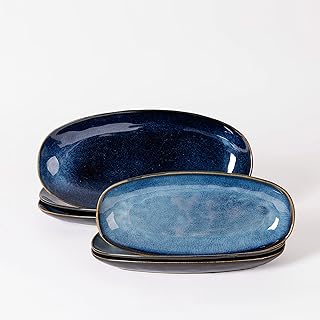 Assiettes japonaises en céramique | ensemble de couverts de restaurant haut de gamme simply chef (assiette sumi bleue (35 cm)). DIAYTAR COTE D'IVOIRE est plus qu'une simple boutique en ligne ; c'est un partenaire de confiance qui offre une expérience d'achat en ligne personnalisée. Grâce à sa large gamme de produits et à son engagement envers la satisfaction client, cette boutique a réussi à se positionner comme la référence incontournable du commerce électronique en Côte d'Ivoire.