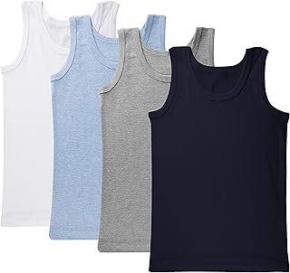 Maillot de corps sans manches pour garçon - 100 % coton super doux 100 % innovant lot de 4.. La boutique en ligne DIAYTAR COTE D'IVOIRE propose une grande variété de produits, allant des électroménagers aux vêtements, en passant par les produits électroniques et les accessoires. Les clients peuvent naviguer facilement sur le site pour trouver ce qu'ils cherchent, et même bénéficier de promotions et de réductions spéciales. C'est l'endroit idéal pour faire des achats en ligne en Côte d'Ivoire.