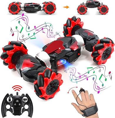 Voiture télécommandée à capteur de gestes 4 roues motrices 2,4 ghz avec musique légère, mini voiture jouet pour garçons et filles de noël (rouge). DIAYTAR COTE D'IVOIRE est une boutique en ligne généraliste qui propose plus de 300 000 références de produits divers, faisant d'elle la boutique leader en Cote d'Ivoire. Elle offre une large gamme de produits allant de l'électronique à la mode en passant par les produits alimentaires. Avec une telle variété, les clients peuvent trouver tout ce dont ils ont besoin en un seul endroit.